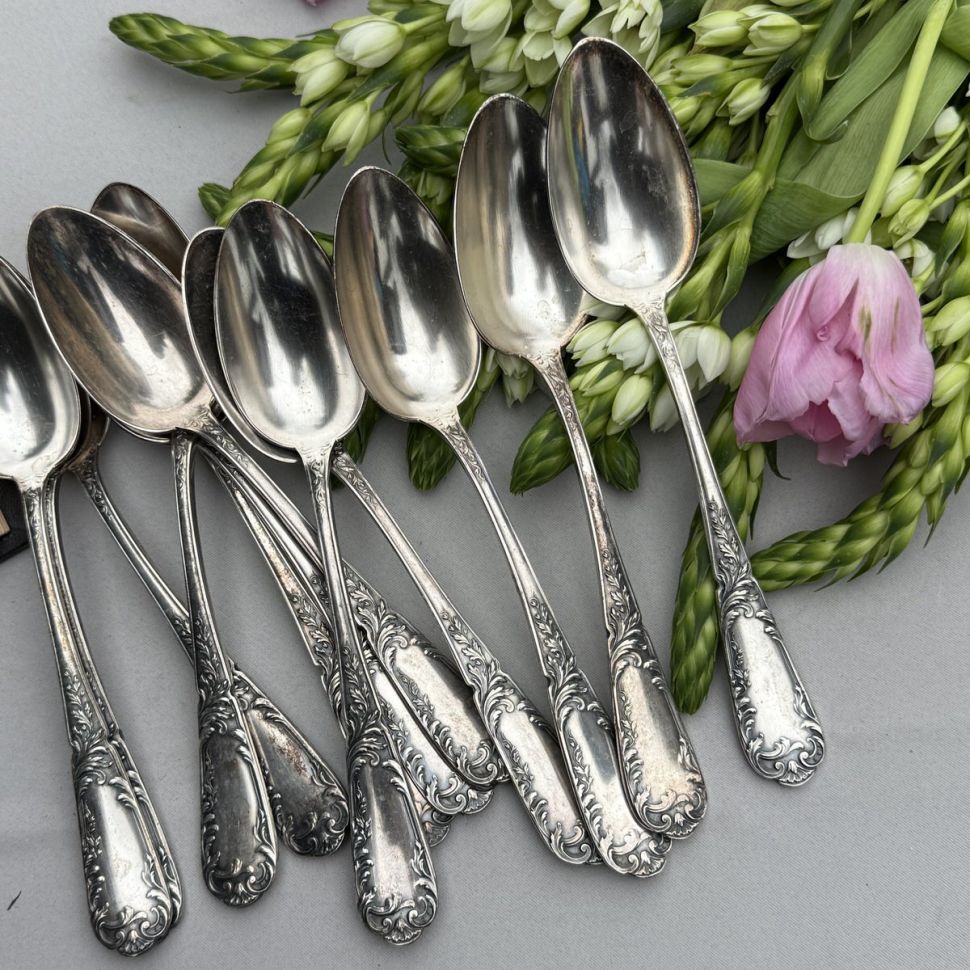 Ложка столовая 22 см серебрение 