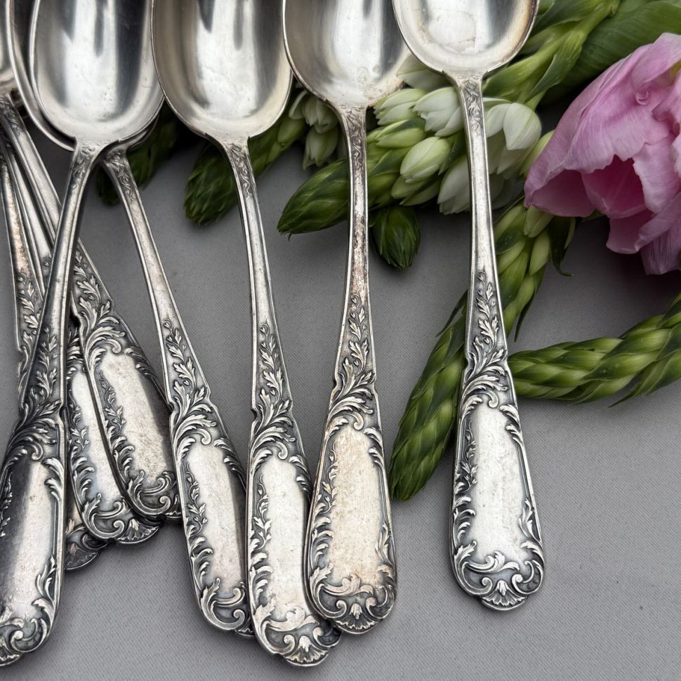 Ложка столовая 22 см серебрение 