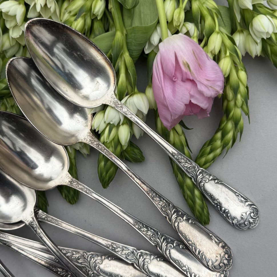 Ложка столовая 22 см серебрение 