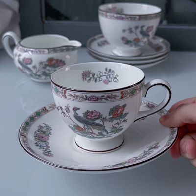 Чайная пара Wedgwood Kutani Crane 200 мл фарфор Англия