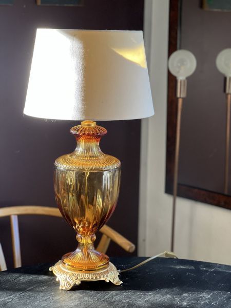 Лампа настольная Itallamp 51 см стекло металл 