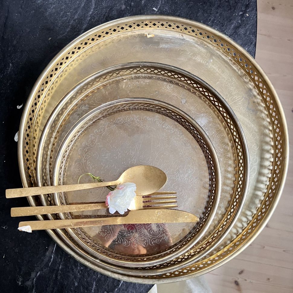 Ложка нож вилка, набор 3 шт. Stonewash сталь Швеция 