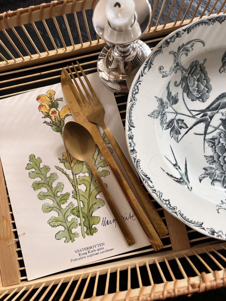 Ложка нож вилка, набор 3 шт. Stonewash сталь Швеция 