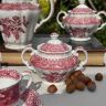 Сахарница Spode Pink Camilla 14 см фарфор Англия 