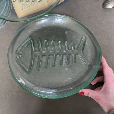 Тарелка Рыба закалённое стекло