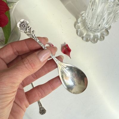 Ложка Цветок 12 см серебрение 90