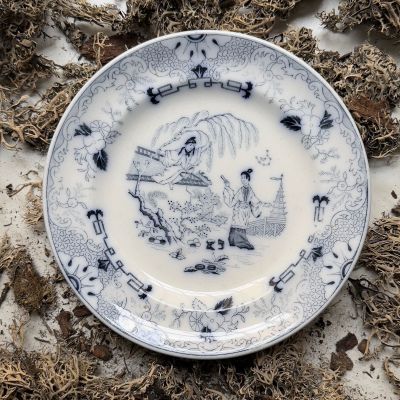 Тарелка Maastricht Petrus Regout Timor 26 см 1860-70 гг. Голландия