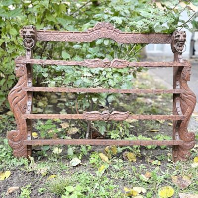 Полка для посуды 19 век 66х80 см дуб Голландия