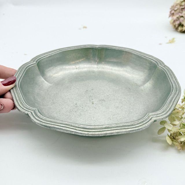 Блюдо углубленное Les Etains du Manoir 23 см олово Франция