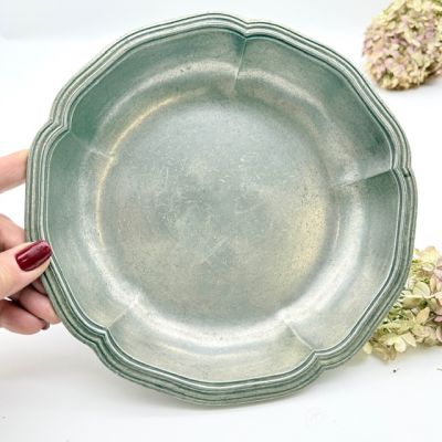 Блюдо углубленное Les Etains du Manoir 23 см олово Франция