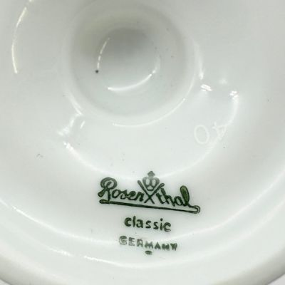 Подсвечник Rosenthal Classic Rose зеленый орнамент 6 см Германия
