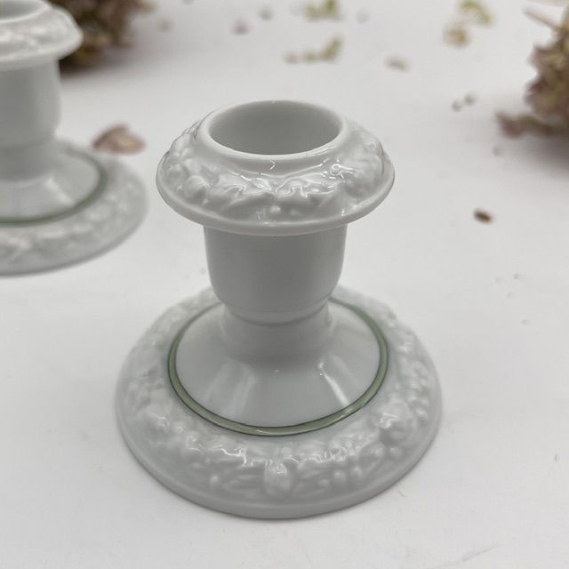 Подсвечник Rosenthal Classic Rose зеленый орнамент 6 см Германия