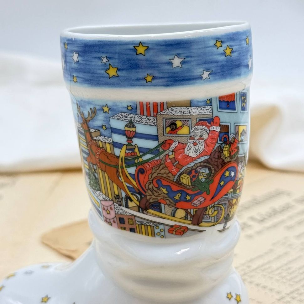 Сапожок ваза Eschenbach 12 см фарфор Германия 1995 г.