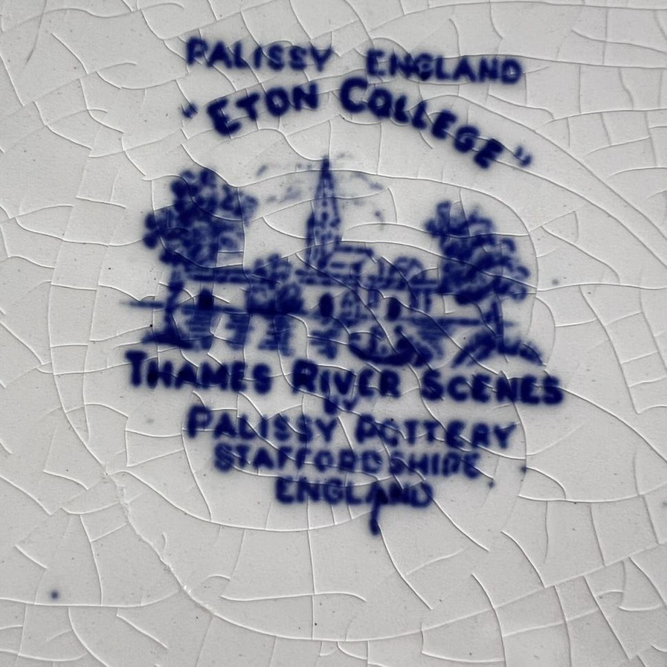 Тарелка 25 см Palissy Pottery Thames River Scenes Англия