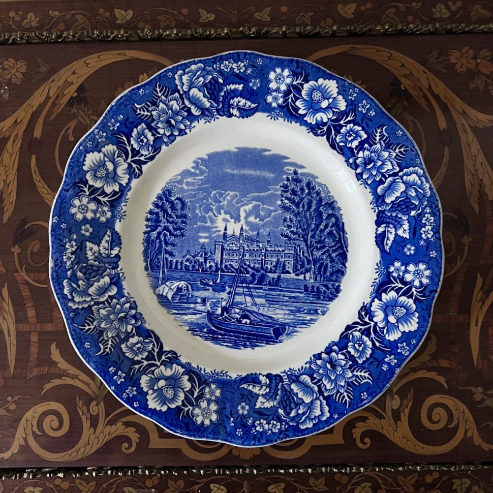 Тарелка 25 см Palissy Pottery Thames River Scenes Англия