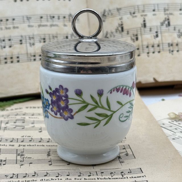 Кодлер на 2 яйца Royal Worcester Фиалка Англия 