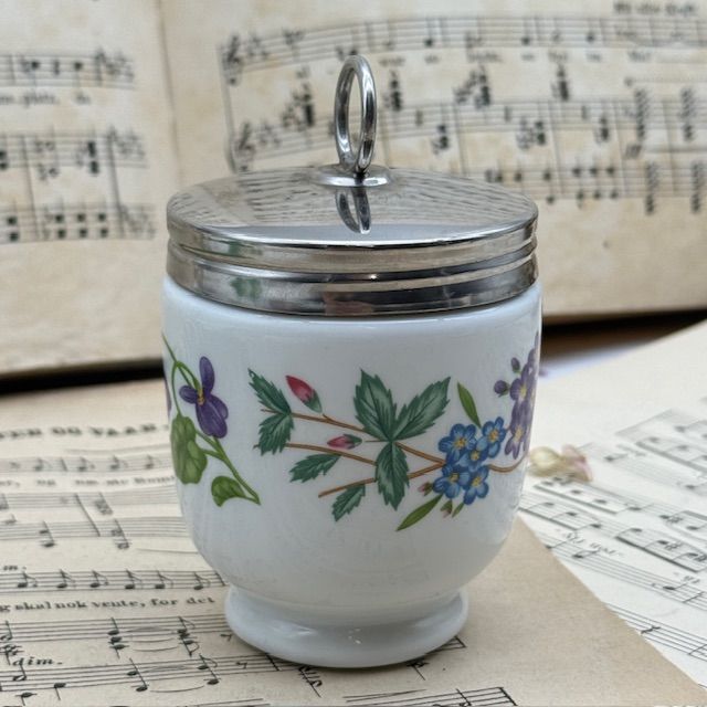 Кодлер на 2 яйца Royal Worcester Фиалка Англия 