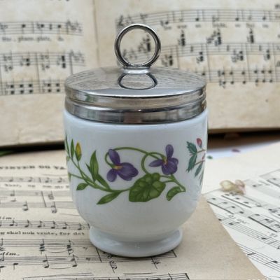 Кодлер на 2 яйца Royal Worcester Фиалка Англия 