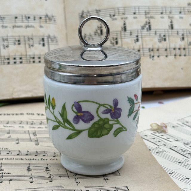 Кодлер на 2 яйца Royal Worcester Фиалка Англия 