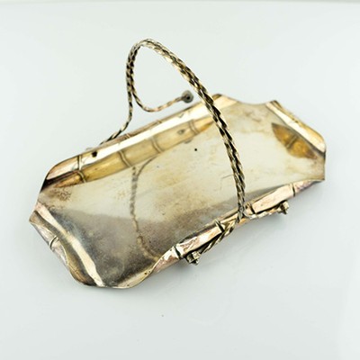 Конфетница корзинка мельхиор