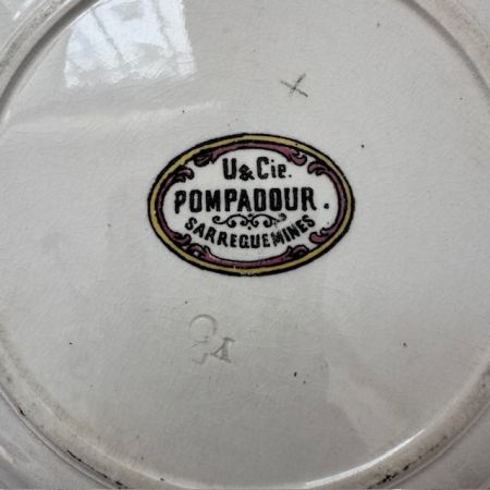 Тарелка Sarreguemines U&Cie Pompadour 25 см Франция