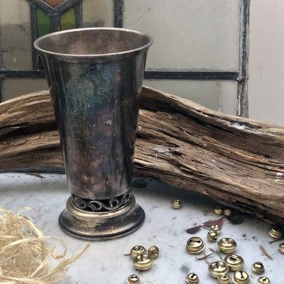 Ваза мельхировая, патина