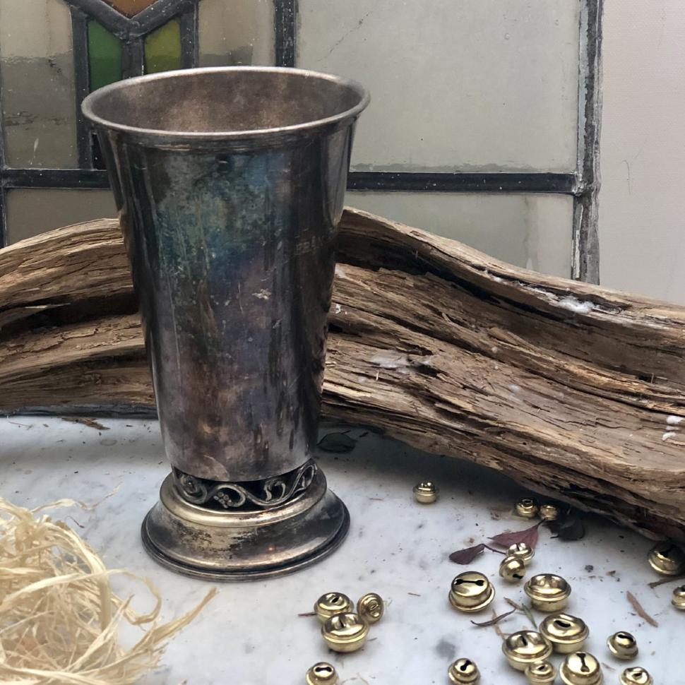 Ваза мельхировая, патина