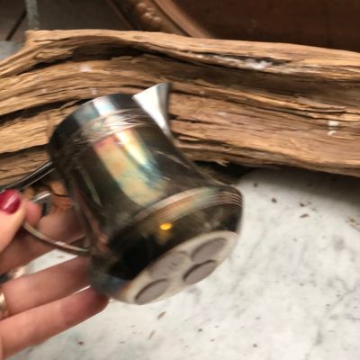 Молочник мельхиор 250 мл патина