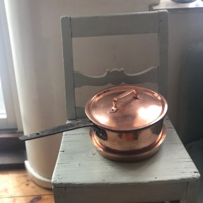 Сотейник медный большой, 3 л.