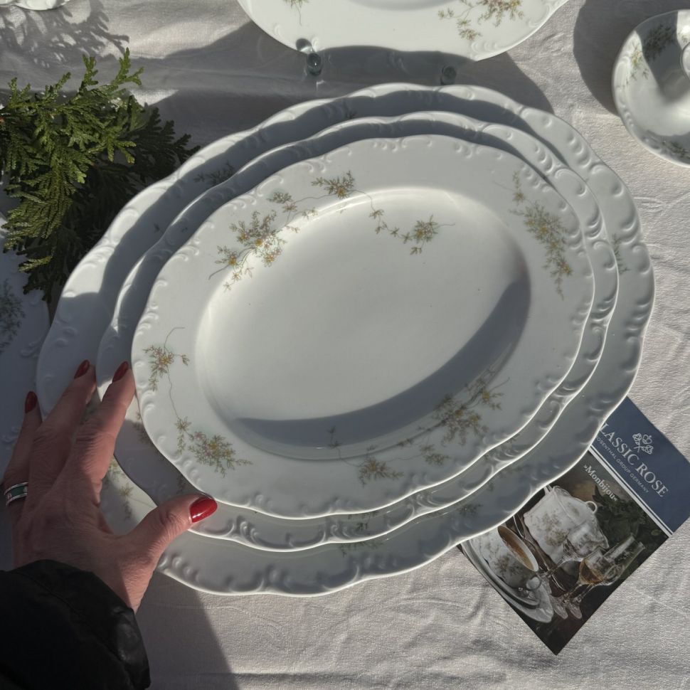 Блюдо Rosenthal Monbijou полевые цветы 39 см Германия 