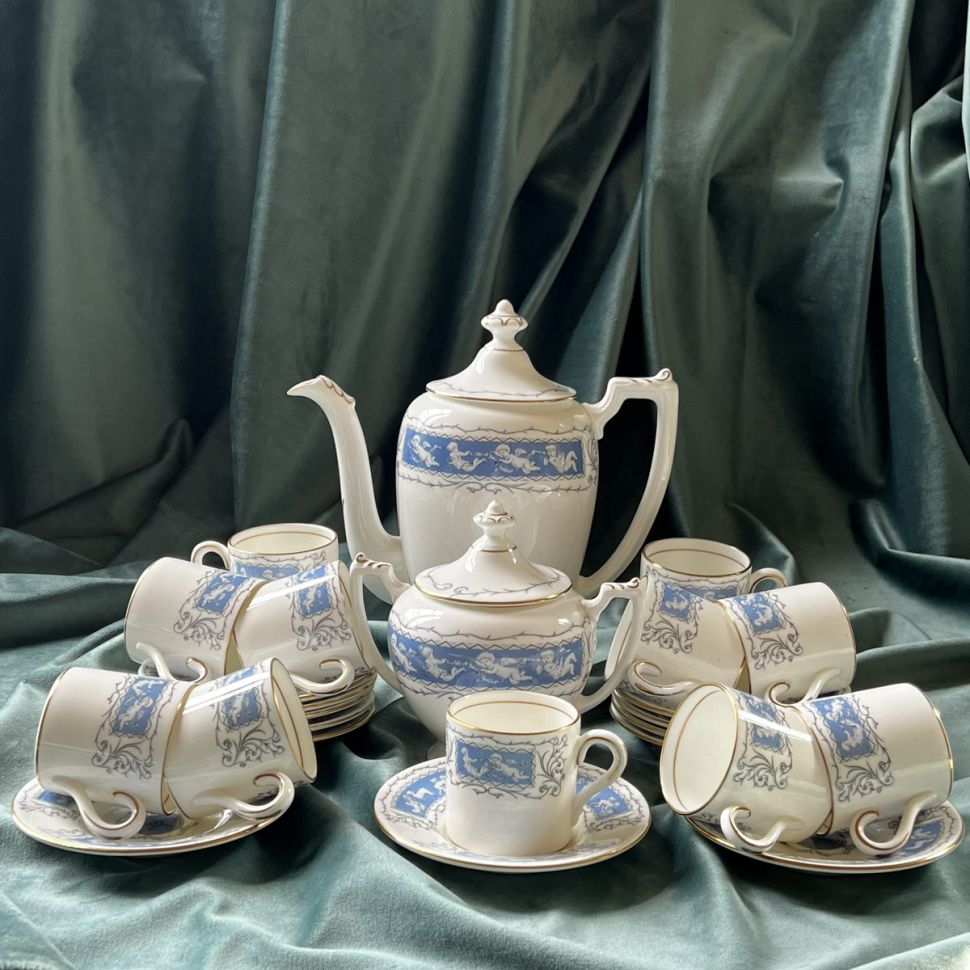 Кофейник Coalport Revelry 1 л 1960 гг Англия  