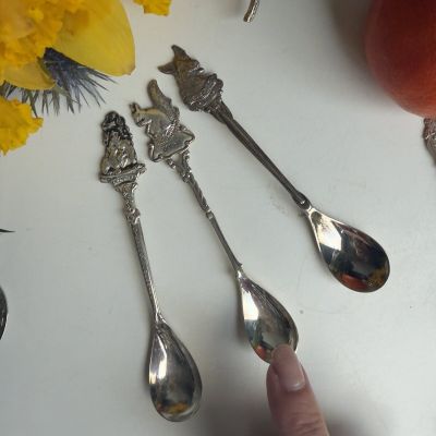 Ложка кофейная Белка 13 см серебрение 90 Голландия