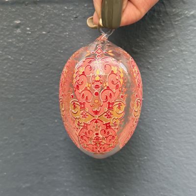 Подвес Яйцо пасхальное Hutschenreuther 8 см стекло Германия 1997 г.