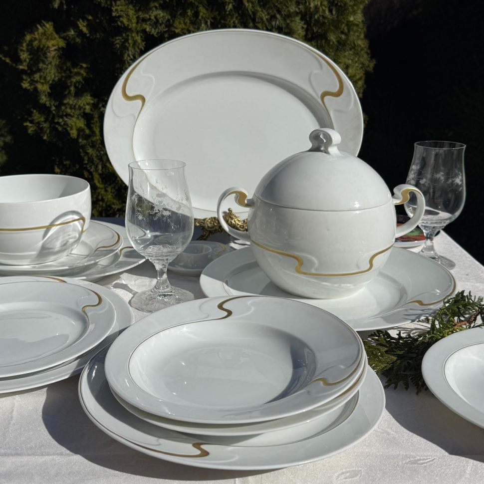 Блюдо Rosenthal Asimmetria 29 см Studio linie золочение Германия