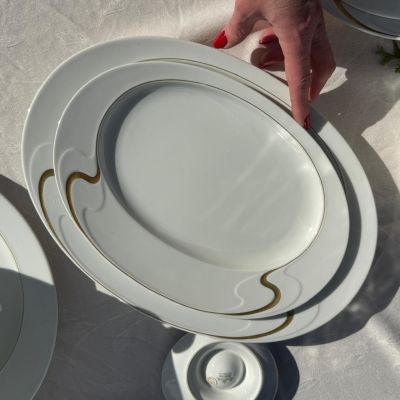 Блюдо Rosenthal Asimmetria 29 см Studio linie золочение Германия