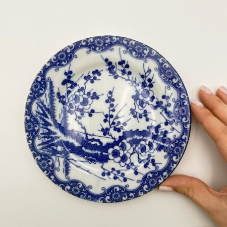 Тарелка Синяя Сакура 16 см Япония 