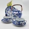 Тарелка Синяя Сакура 16 см Япония 