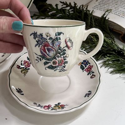 Чайная пара Alt Strassburg ВиллеройБох 200 мл фарфор Германия 1950-е гг 2 сорт