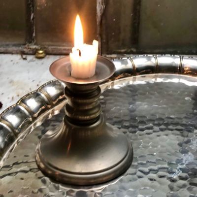 Подсвечник 9 см олово