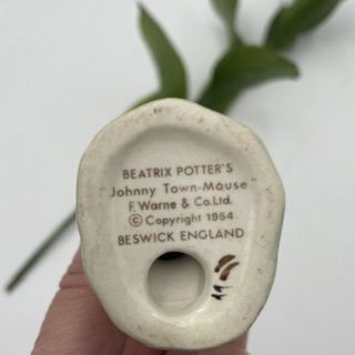 Статуэтка Beatrix Potter Johnny Town-Mouse Beswick 1954 г  
