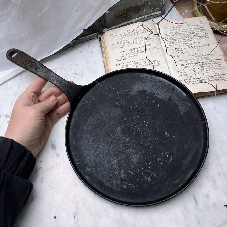 Сковорода для блинов 23 см чугун