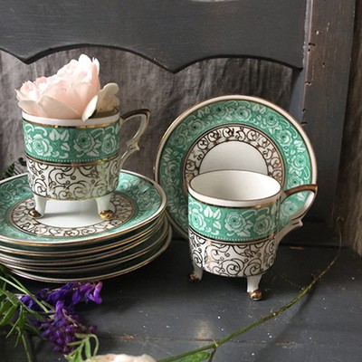 Кофейная пара с чашкой на ножках Mitterteich Бавария уценка