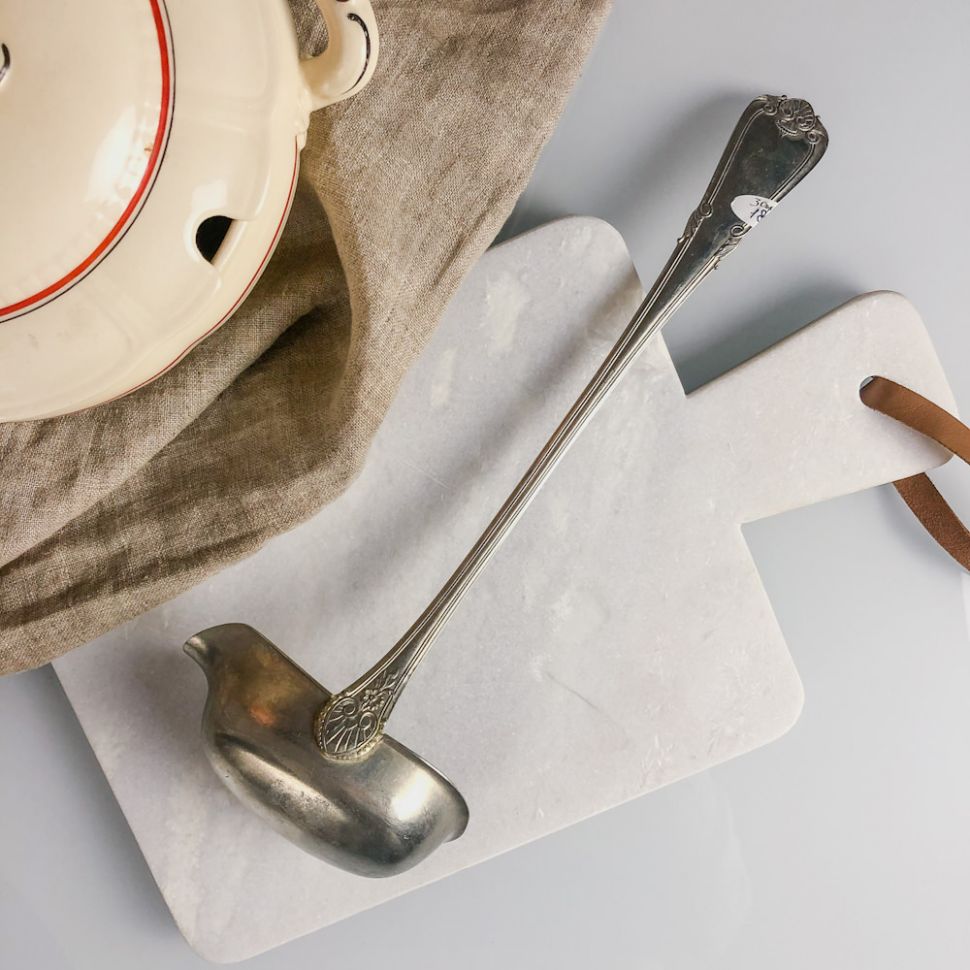 Половник соусник 33 см мельхиор