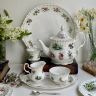 Молочник сахарница блюдо Royal Albert 12 месяцев Англия набор 3 предмета