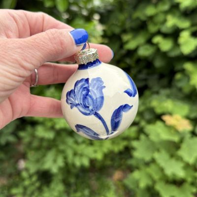 Шар новогодний Delft 7 см Нидерланды фарфор