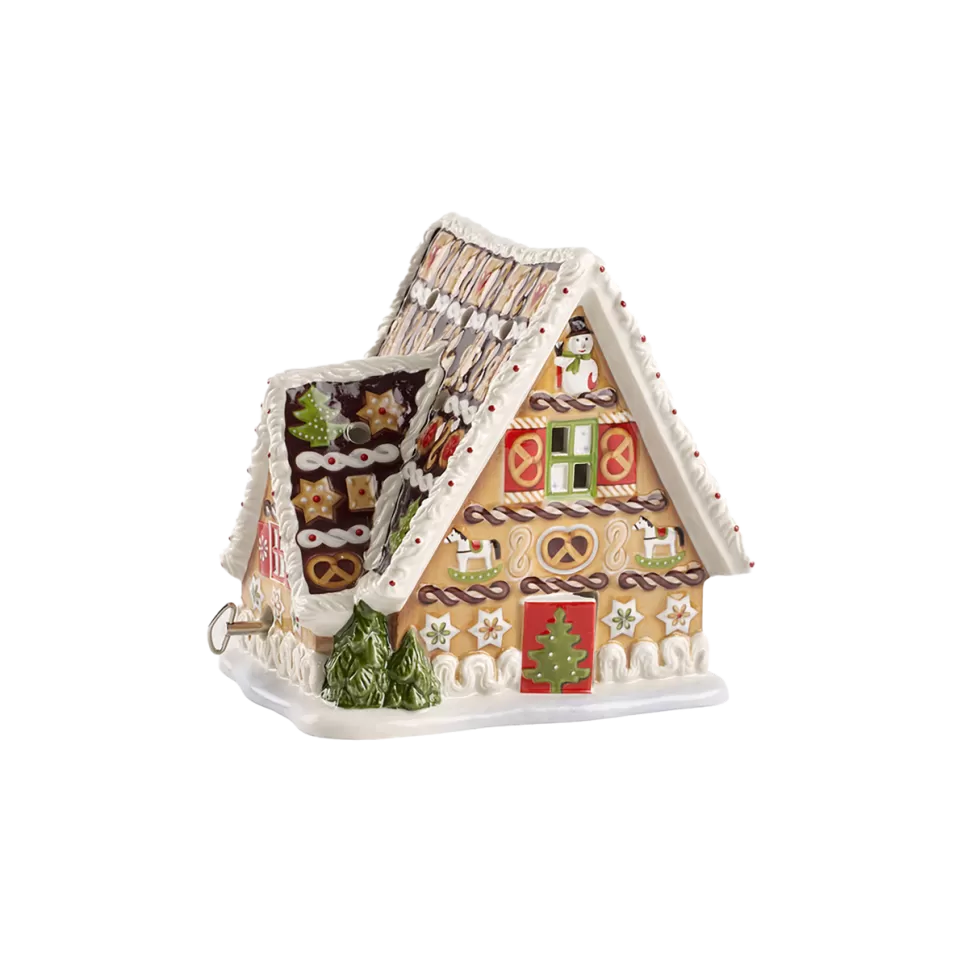 Подсвечник музыкальный ВиллеройБох Christmas Toy's Пряничный домик 16 см Германия 