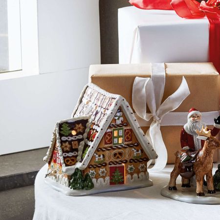 Подсвечник музыкальный ВиллеройБох Christmas Toy's Пряничный домик 16 см Германия 