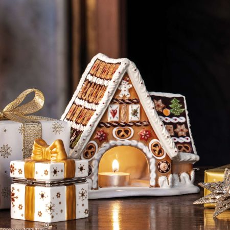 Подсвечник музыкальный ВиллеройБох Christmas Toy's Пряничный домик 16 см Германия 