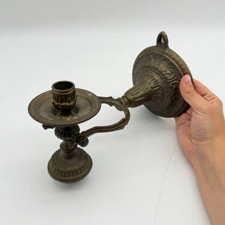 Подсвечник корабельный 26см латунь
