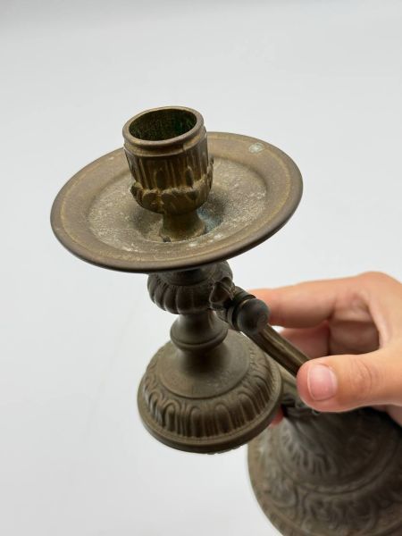Подсвечник корабельный 26см латунь